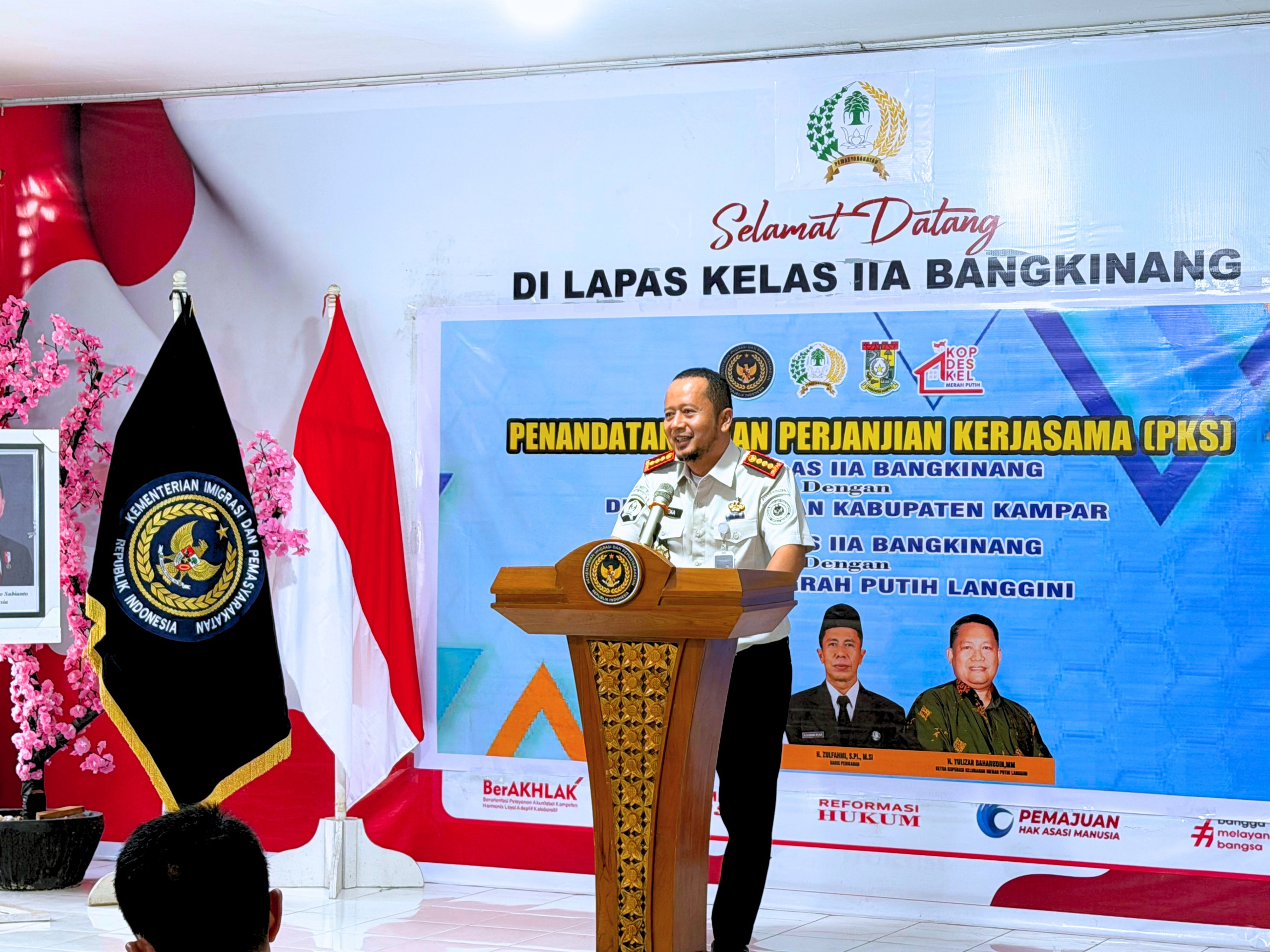 PERKUAT PROGRAM PEMBINAAN KEMANDIRIAN WARGA BINAAN: LAPAS BANGKINANG GANDENG DINAS PERIKANAN KABUPATEN KAMPAR DAN KOPERASI MERAH PUTIH LANGGINI